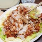 【豚しゃぶキャベツの梅だれサラダ】さっぱり食べれてスタミナも