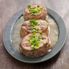 しそつくねの塩だれ蓮根のはさみ焼き