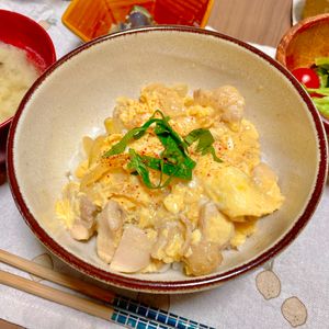 ロミミの作ってみた!投稿(【とろじゅわ親子丼】半熟とろとろ♪10分早ウマごはん♡)