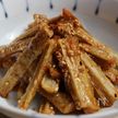 ゴボウのから揚げ、甘辛味