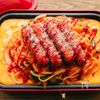 丸ごとジョンソンヴィルのオムナポリタンの工程5