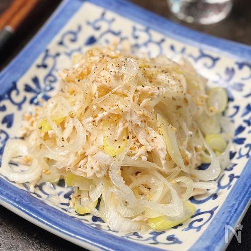 【うま塩ネギささみ】火を使わず簡単♪ヘルシーおつまみ!
