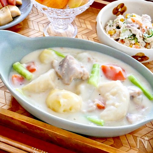 【鶏とかぶのクリームシチュー】ルー不使用★