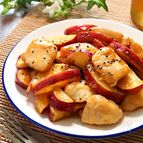 ホクホクボリューム満点♡鶏むね肉とさつまいもの甘酢炒め