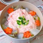 スープまで飲み干したい！とろとろ食感の♪『明太とろろ鍋』