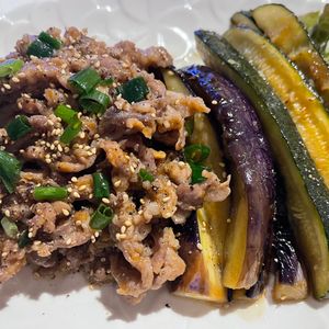 rikoの作ってみた!投稿(【ご飯が超合う】豚こま肉と茄子ズッキーニのさっぱりオイ照り)