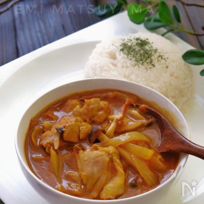 ルー不要!簡単なのに本格的!*無水トマトチキンカレー*