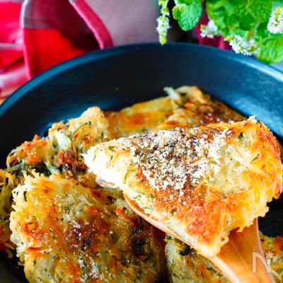 カリカリもっちり【じゃが芋大葉しらすのチーズガレット】
