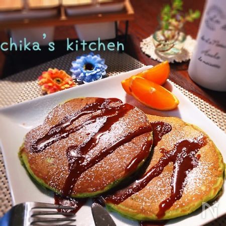 安心 自家製ホットケーキミックス 今日は豆乳抹茶だよ By ちゃんちー レシピサイト Nadia ナディア プロの料理家のおいしいレシピ