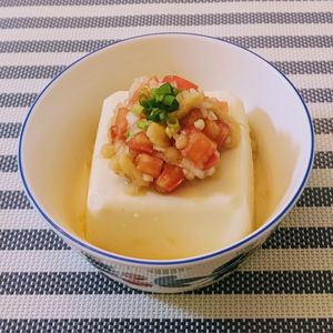 𝔂𝓾𝓶𝓲🍓の作ってみた!投稿(さっぱりだけどコクうま♩トマトのせやっこ)