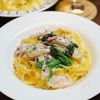 【牡蠣とほうれん草の出汁香るクリームパスタ】旨みたっぷり♡