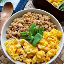 お弁当の定番《我が家自慢♡鶏そぼろ》