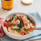 10分！マヨで極上まろやか♡『にらしゃぶマヨうどん』
