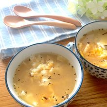 3分でできる♡ふわふわスタミナたまごスープ