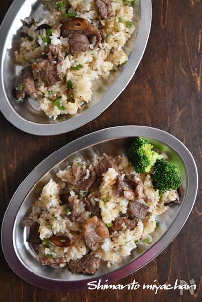 牛肉のガーリックバター醤油チャーハン