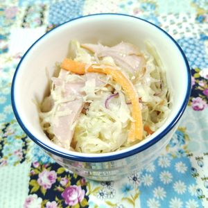 M＊Pの作ってみた!投稿(塩麹で旨味UP♡ハム入りコールスローサラダ)