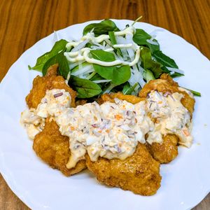 るるる♪の作ってみた!投稿(揚げないよ～♪絶品タルタルたっぷりチキン南蛮♪)