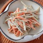 レンジで3分！【味噌マヨごぼうサラダ】