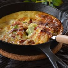 アボカドとポテトのオープンキッシュ