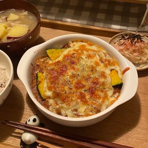 あやぺこの作ってみた!投稿(【かぼちゃのキーマグラタン】濃厚クリーミー♬絶妙な旨さ♡)