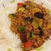 サラの作ってみた!投稿(【夏野菜キーマカレー】5分の煮込み、水分は野菜のみ)