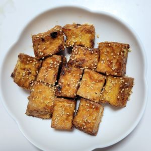 ふうかの作ってみた!投稿(まるでお肉のような主役級！【厚揚げの生姜照り焼き】)