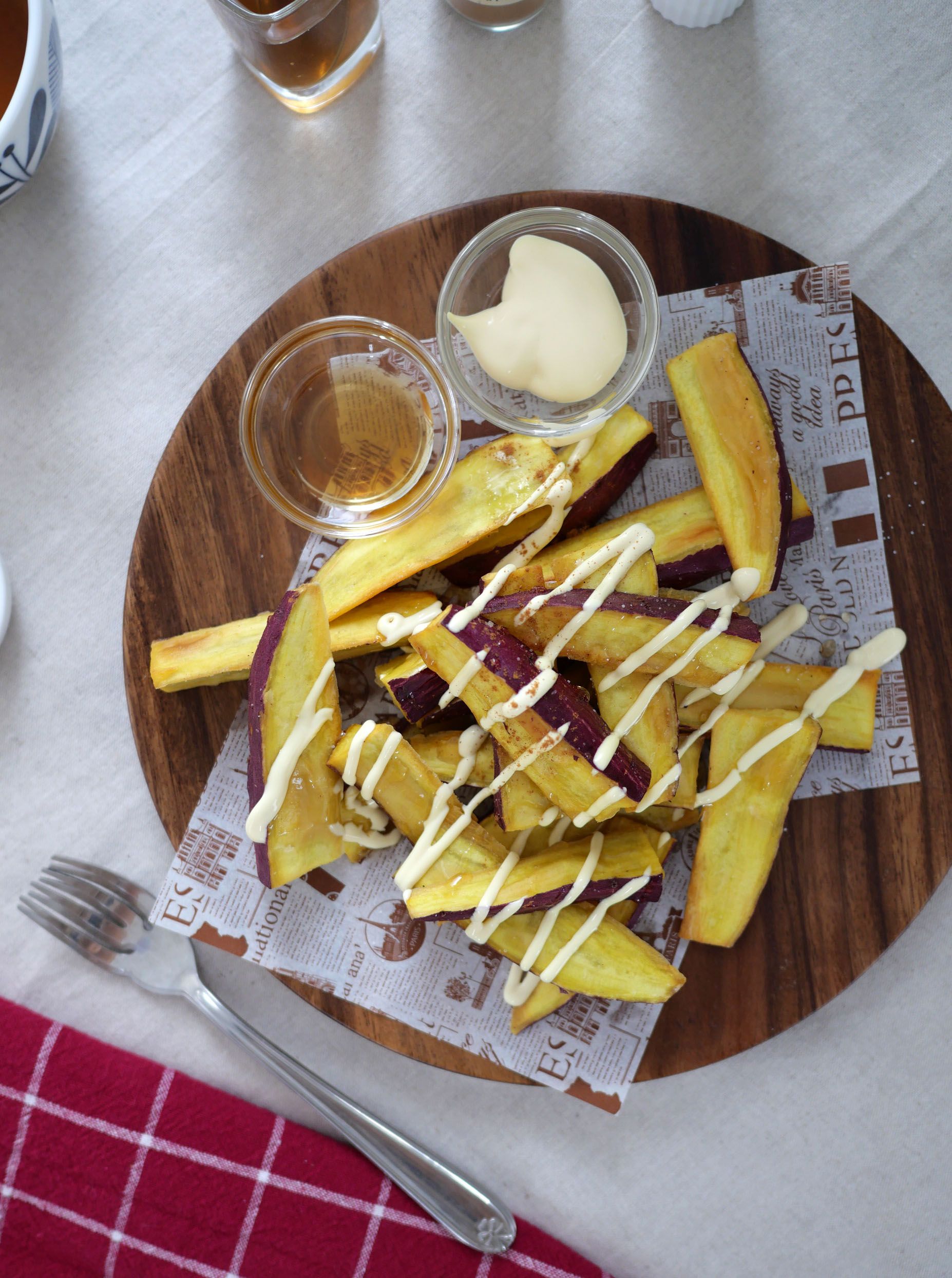 食べすぎ注意】フライドさつま芋のはちみつマヨがけ | レシピサイトNadia