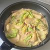 春キャベツとかぶの和風クリーム煮の工程4
