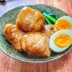 煮込み5分♪豚バラ厚揚げで角煮風！すき焼きのたれでパパっと◎
