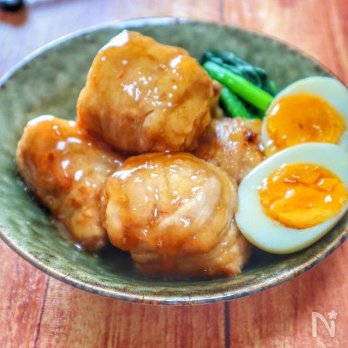 煮込み5分♪豚バラ厚揚げで角煮風！すき焼きのたれでパパっと◎