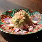 かまぼこのとろろ昆布和え