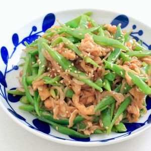 まゆの作ってみた!投稿(【ささげのでんぶ（いんげんの炒め煮）】津軽の郷土料理　)