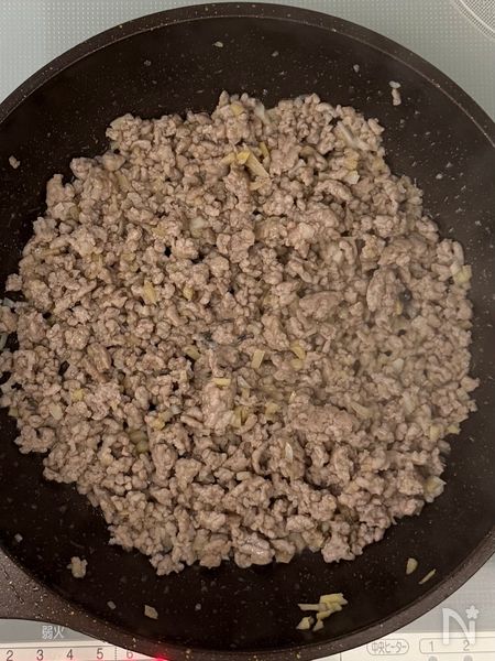 レンチン茄子が絶品≪こってり♡肉みそあん≫工程2