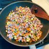夏野菜の彩りキーマカレーの工程3