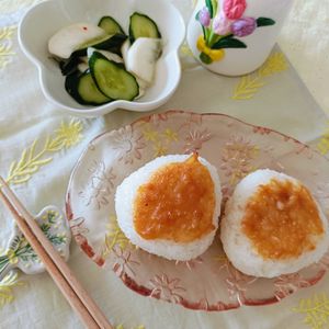 AKARI☆の作ってみた!投稿(【保存版】お家で居酒屋の味！柚子胡椒味が香る♪味噌おにぎり)