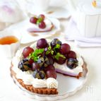 ぶどうのレアヨーグルトタルト〜さっぱりヨーグルトクリーム