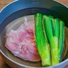 韓国風七草鶏粥・鶏の旨味たっぷりの工程1