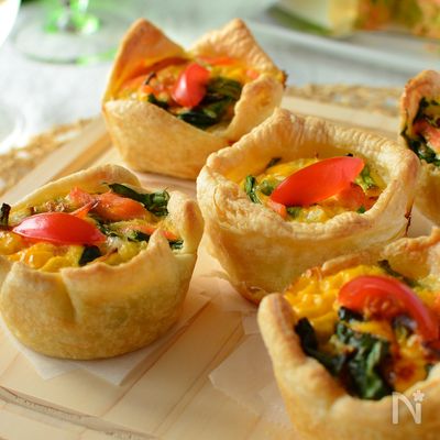 カップ型でとっても簡単！牛乳で作る【愛されキッシュ】
