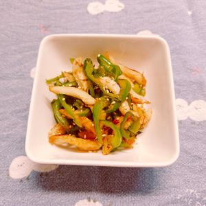 ビートの作ってみた!投稿(ちくわとピーマンのおかかバターきんぴら【#冷凍保存#お弁当】)