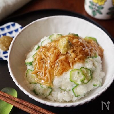 ねばとろ！なめたけ丼