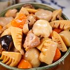 ほっこり和食のお惣菜♪筍とねっとり根菜の味しみしみ煮物🤭