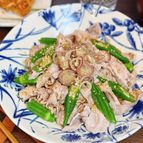 【オクラの冷しゃぶサラダ】ネバとろ×ごまポンで箸が止まらん♪