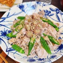 【オクラの冷しゃぶサラダ】ネバとろ×ごまポンで箸が止まらん♪