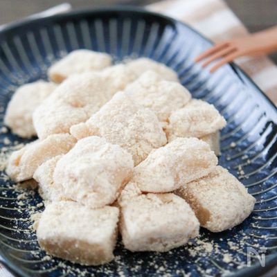 【ひと手間で柔らか】きなこもち!電子レンジで簡単