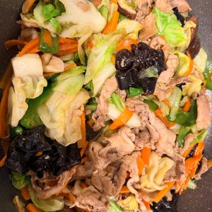 碧mamの作ってみた!投稿(春のごちそう肉野菜炒め)