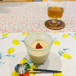 1310242の作ってみた!投稿(〈くらし薬膳〉ぷるぷる豆乳ごまプリン)