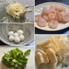 【エビと野菜のとろみ旨塩炒め】とろ～り塩だれが具材に絡む♡の下準備