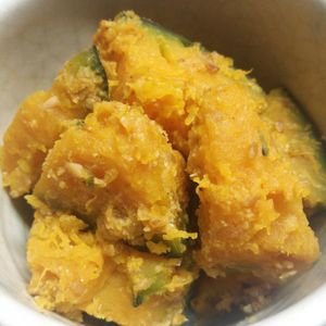 ちぇぶ子の作ってみた!投稿(かぼちゃのごまみそ蒸し)