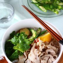 しっとり豚肉とオクラのフォー《15分で本格的♪》