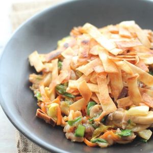 緑川鮎香の作ってみた!投稿(巻かない揚げない!目隠し春巻き)